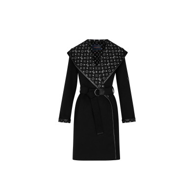 LOUIS VUITTON HOODED WRAP COAT 1A4PEA